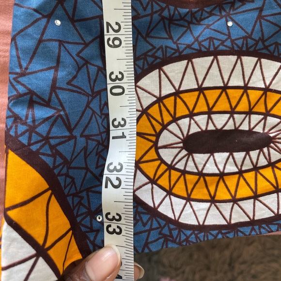 Unique print dress handmade with gems - Medium - Picture 8 of 13